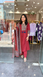 Wow pure cotton suit set in red