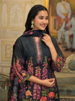 Digital printed lining Mul Chanderi suit set
