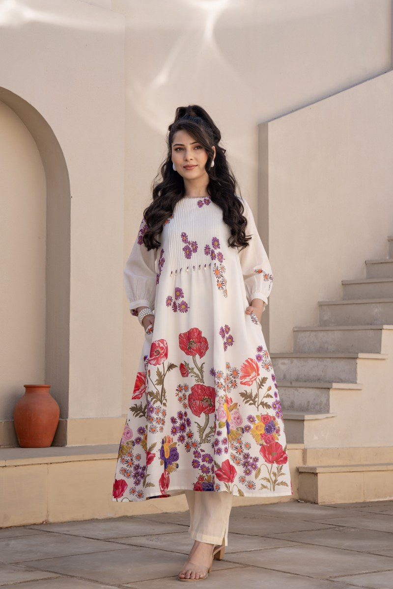 Premium cotton digital printed co ord set