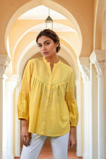 Yellow colour short stylish top