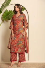 Wow wow V neck cotton suit set