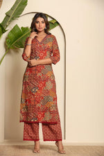 Wow wow V neck cotton suit set