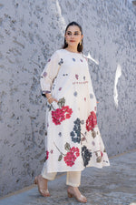 Stylish premium cotton lining digital printed kurta pant with pocket