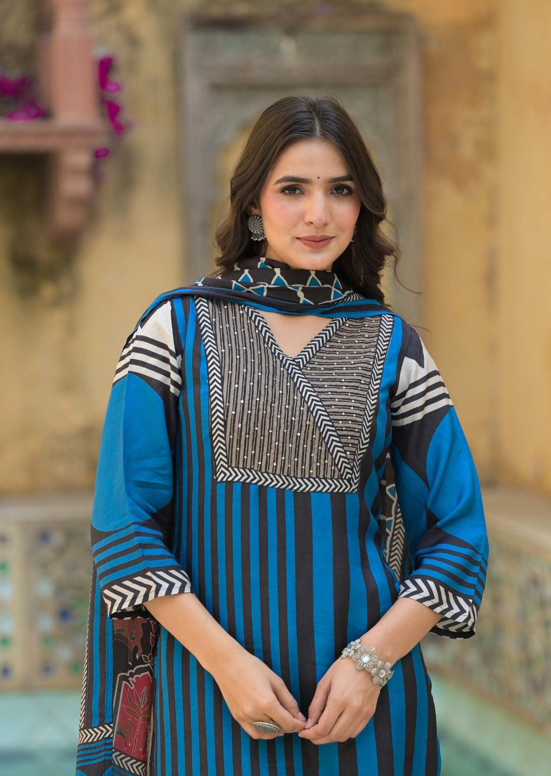 Wow Mul silk lining suit set !