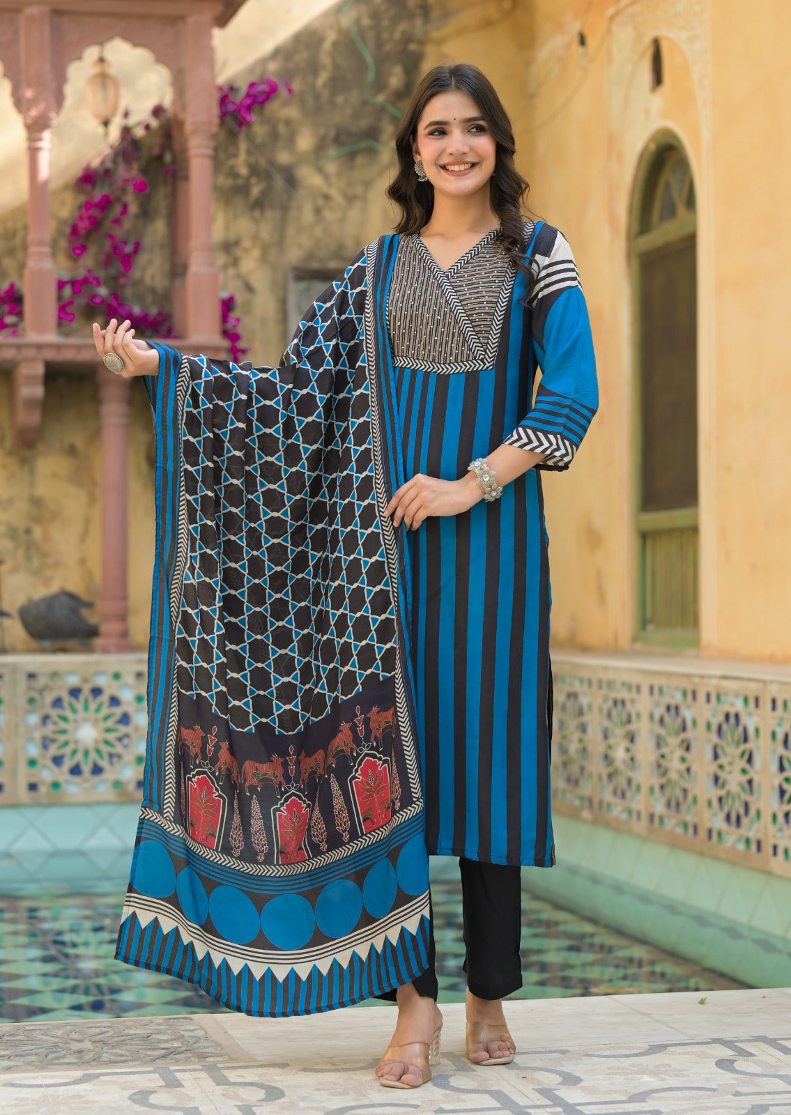 Wow Mul silk lining suit set !