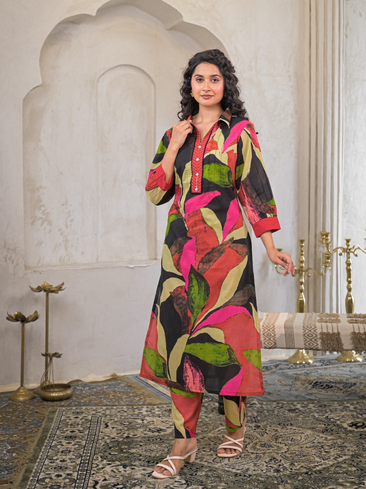 Smart cotton kurta pant