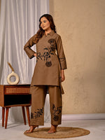 Restocked on high demand ! Smart appliqué work cotton co ord