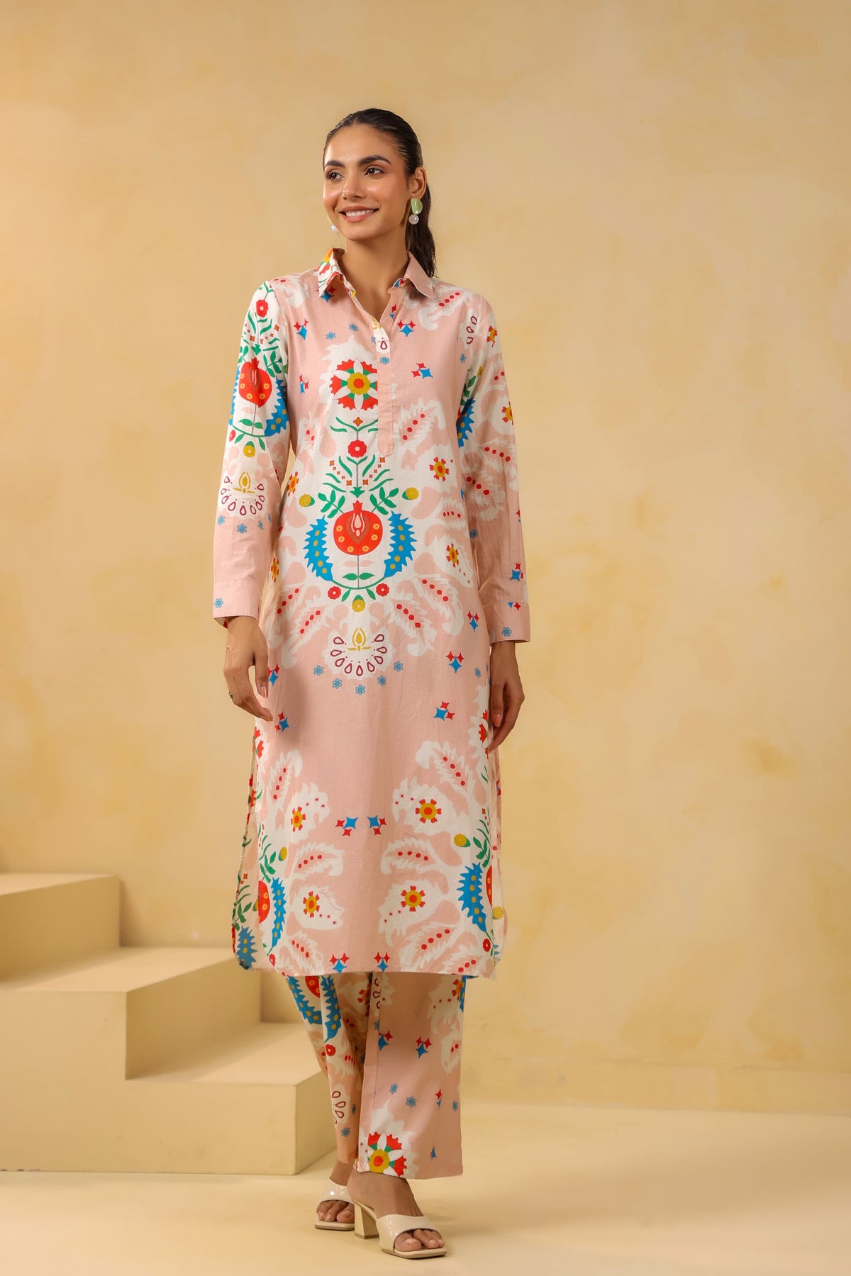 Smart digital printed pockets co ord