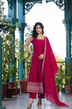 Smart designer noodle strap silk Anarkali