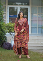 Wow pure crepe designer suit set