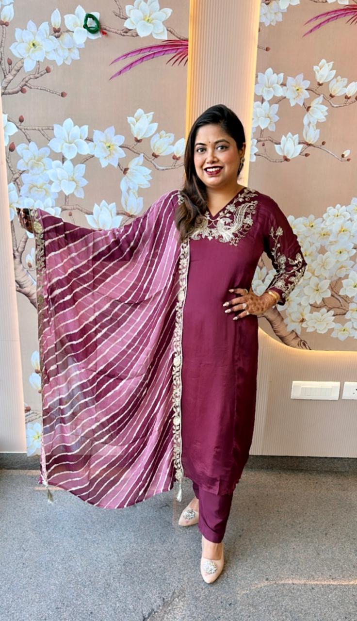 Pure chinon premium handwork suit set