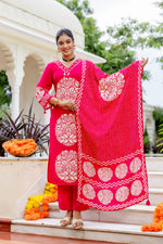 Pure crepe desigenr suit set in pink