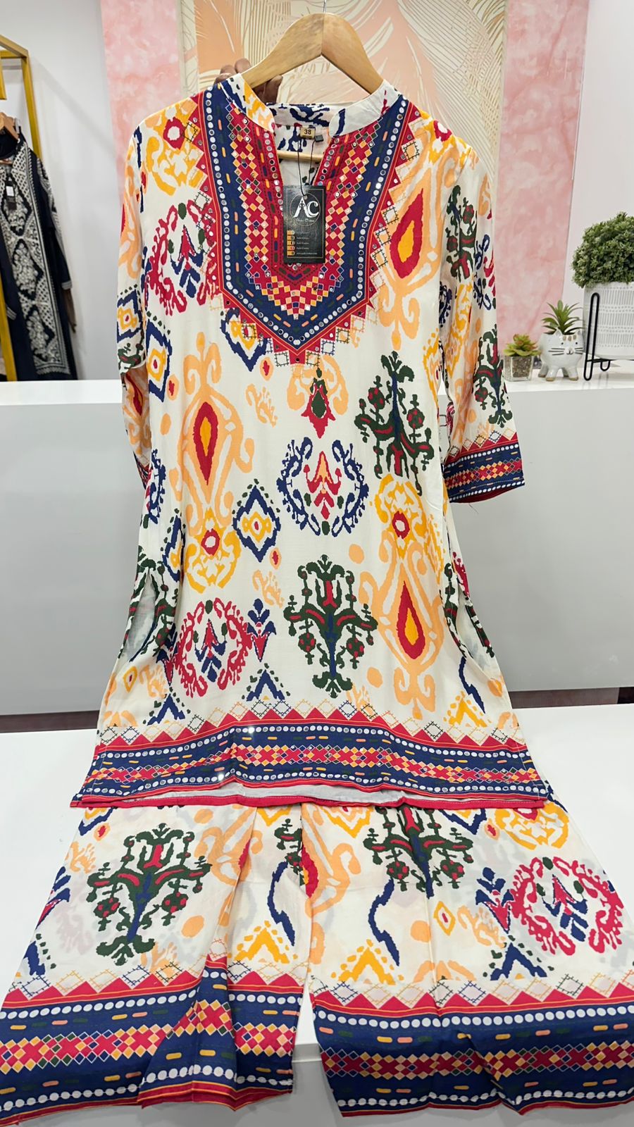 Pretty Mul silk Patola lining co ord