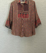 Super smart Ajrakh crepe shirt