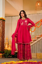 Wow wow organza suit set in pink