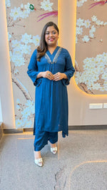 Super smart royal blue co ord set