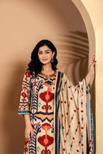 Pretty Russian silk suit