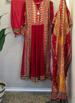 Super pretty georgette and Russian silk suit set