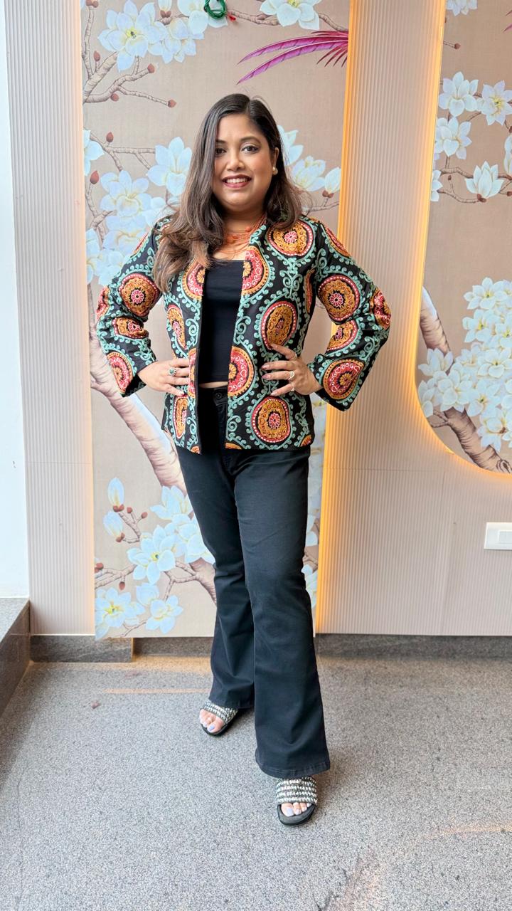 All weather perfect embroidered jacket