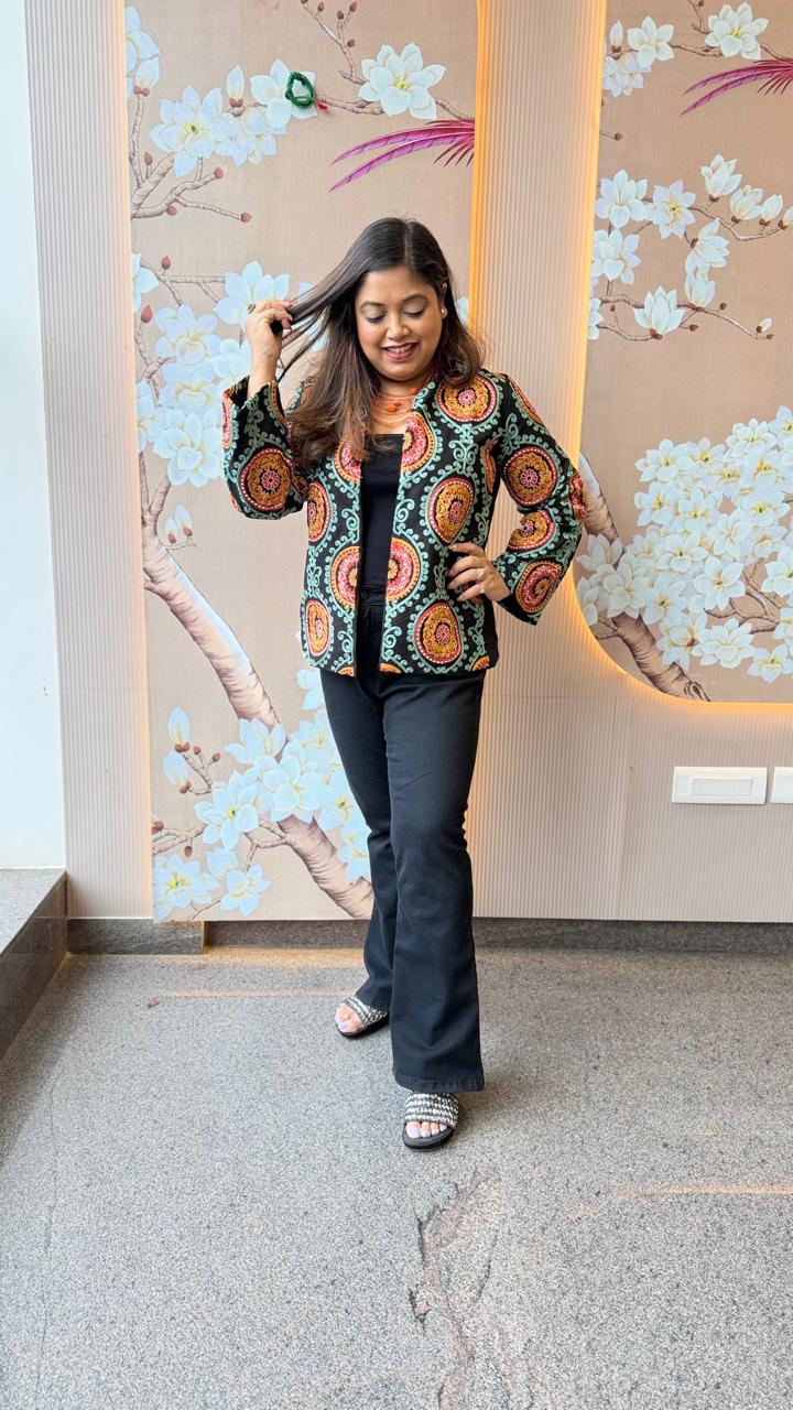 All weather perfect embroidered jacket