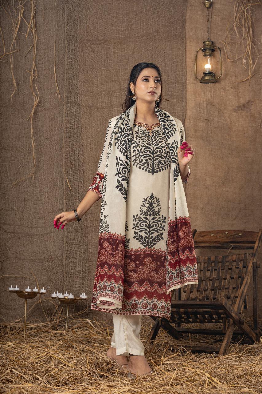 Pure crepe lining suit set (slight slim fit)