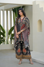 Super pretty n premium crepe ajrakh kaftan co ord