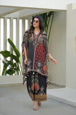 Super pretty n premium crepe ajrakh kaftan co ord