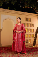 Royal ! Gorgeous mulchanderi suit set party wear pink