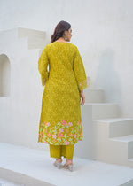 Pretty Green lace detailing digital printed suit cotton