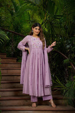 Super pretty Mul cotton Anarkali suit set