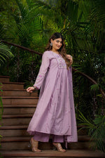 Super pretty Mul cotton Anarkali suit set