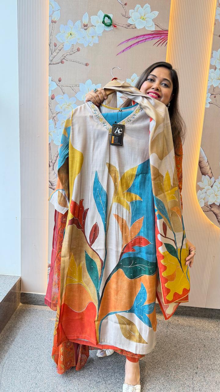 Pretty Modale digital printed suit set