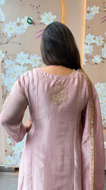Premium tissue pink full suit set with designer back