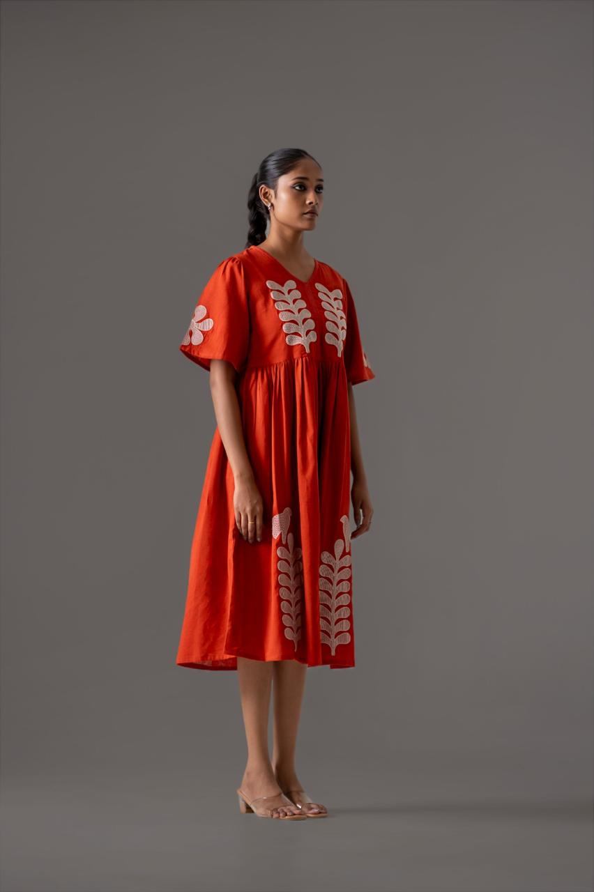 Pretty embroidered cotton one piece