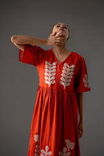 Pretty embroidered cotton one piece