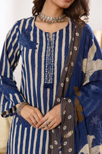 Wow royal blue cotton suit set !