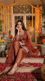 Pure tissue farshi salwar suit set
