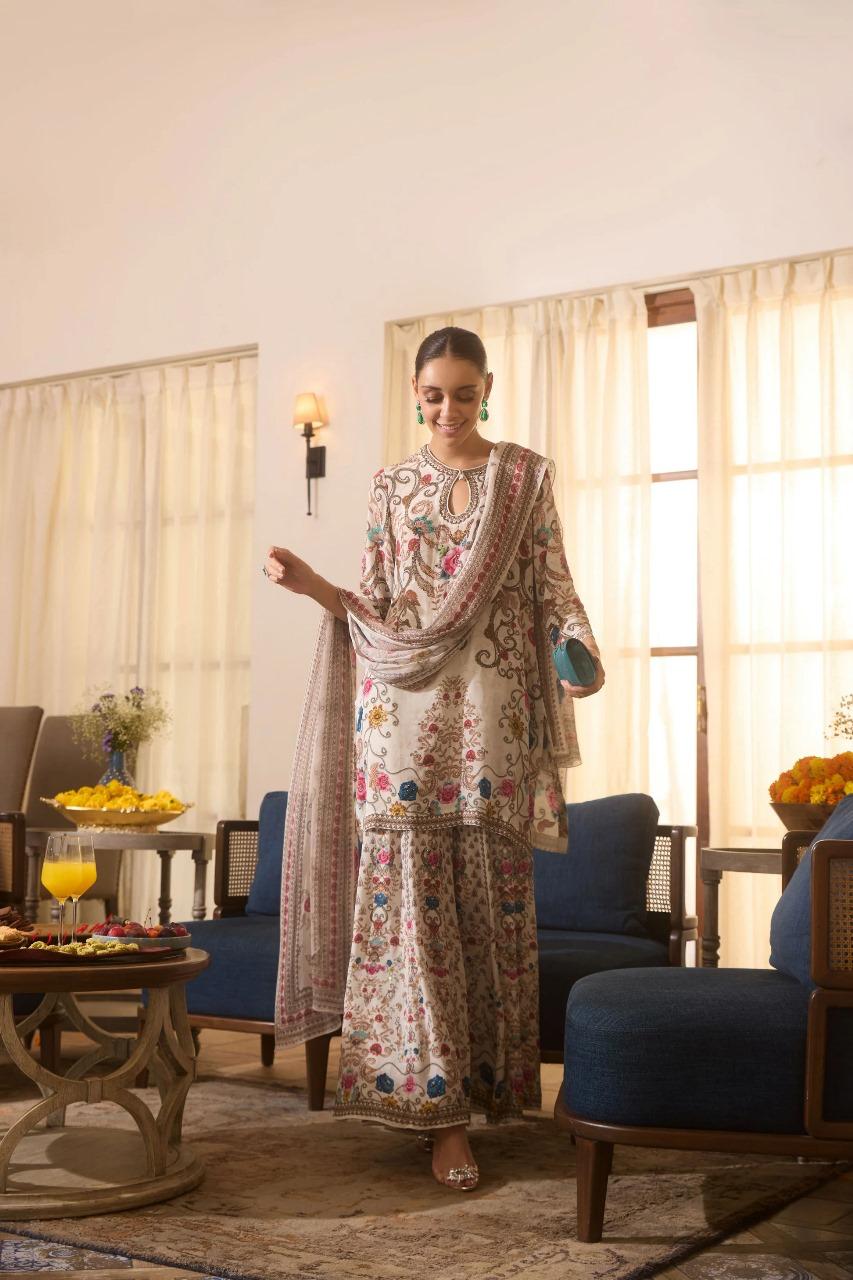 Just wow pure crepe sharara set