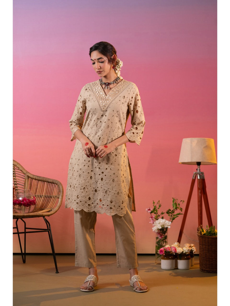 Smart shifli cotton co ord set