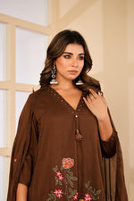 Applique work Mul cotton suit set