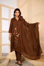 Applique work Mul cotton suit set