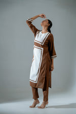 Pretty Mulchanderi lining kurta pant