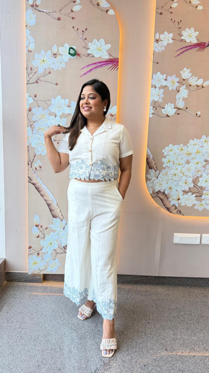 Smart applique work co ord set