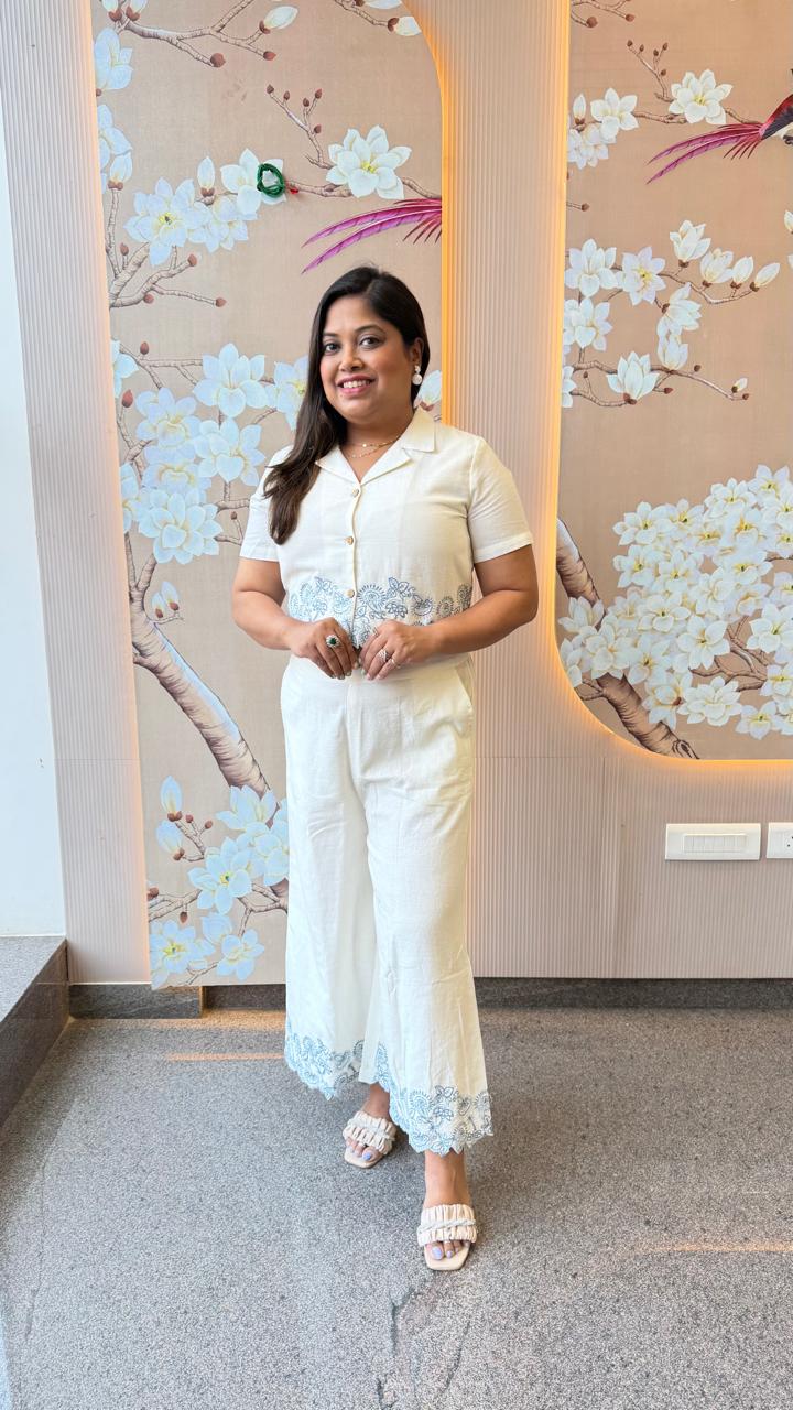 Smart applique work co ord set