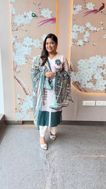 Super soft linen cotton digital printed suit set