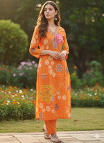 Premium cotton digital printed kurta pant