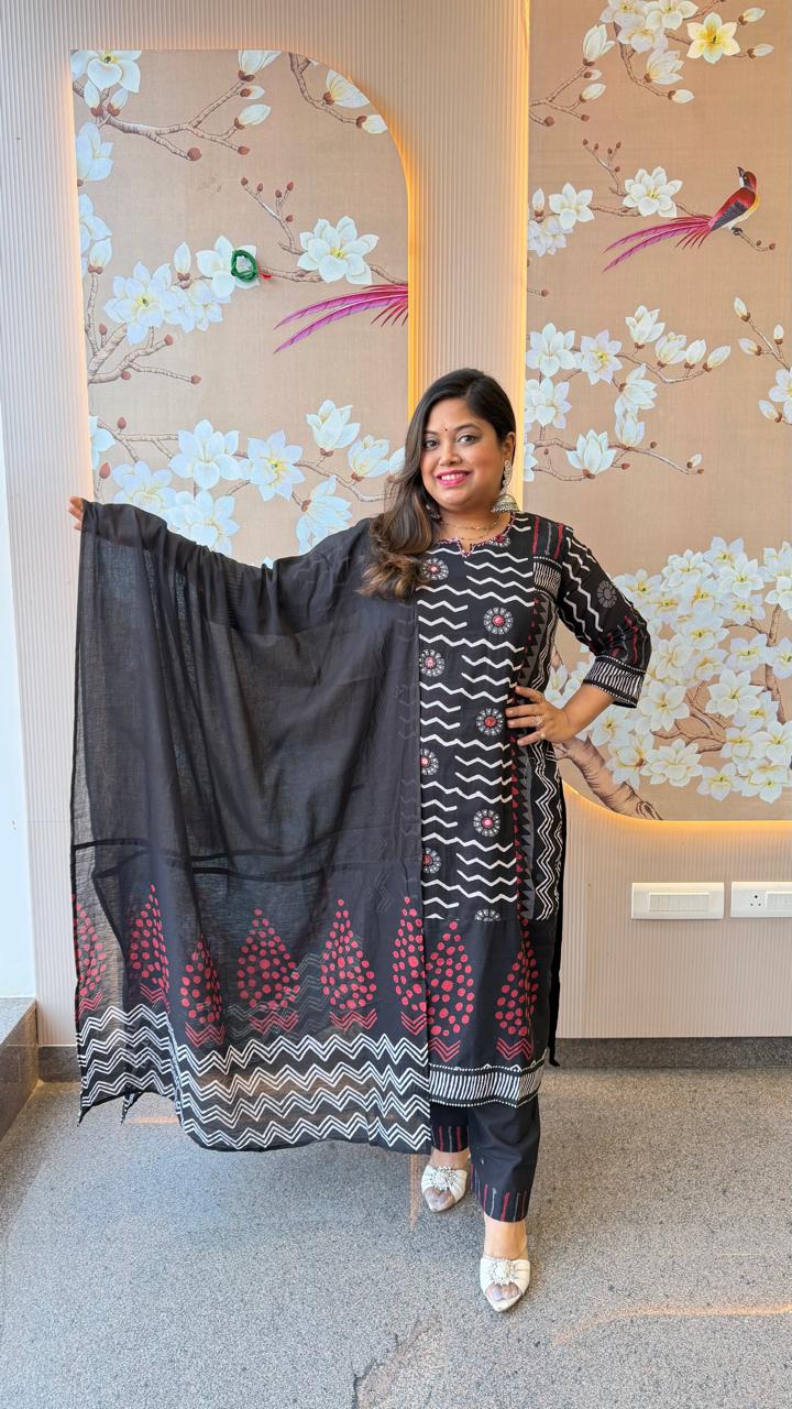 Super gorgeous pretty linen cotton lining suit set