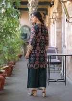 Restocked in new colour! Pure chinon zari detailing co ord set in green