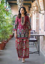 Super pretty Mul silk Ikkat print co ord