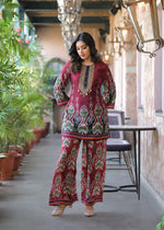Super pretty Mul silk Ikkat print co ord